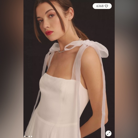 ANTHROPOLOGIE Kairo Dress Ivory - Picture 10 of 15